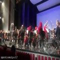 عکس اجرای گروه موسیقی در ایران مقابل سفیر کره ....boy wit luv bts