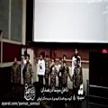 عکس اجرای سرود در سالن سینما همدان