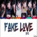 عکس لیریک آهنگ Fake Love از BTS