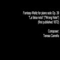 عکس Teresa Carreño - La falsa nota Op. 39 (audio + sheet music)