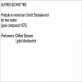 عکس Alfred Schnittke - Prelude in memoriam Dmitri Shostakovich (audio + sheet music)