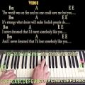 عکس Wicked Game (Chris Isaak) Piano Lesson Chord Chart with On-Screen Lyrics