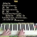 عکس I Shot the Sheriff (Eric Clapton) Piano Lesson Chord Chart with Lyrics