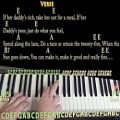 عکس In the Summertime (Mungo Jerry) Piano Lesson Chord Chart with On-Screen Lyrics