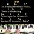 عکس Supermarket Flowers (Ed Sheeran) Piano Cover Lesson in G with Chords/Lyrics