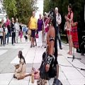 عکس اجرای فوق العاده خیابانی موسیقی فیلم آخرین موهیکان