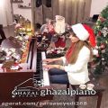 عکس آهنگ کریسمس مبارک با پیانو happy Christmas