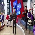 عکس ابراهیم علیزاده خواننده محبوب ارومیه در برنامه تلویزیونی باکو