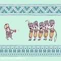 عکس میکس جالب چند موسیقی محلی ایران با رقص گروهی به صورت انیمیشن