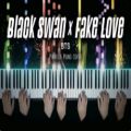 عکس مشاپ آهنگ‌های Black Swan x Fake Love از بی‌تی‌اس با پیانو