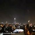عکس نورانی شدن آسمان اصفهان برای نیمه شعبان