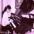 عکس پیانو زدن بینظیر از ثمین بلوری