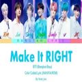 عکس lyric آهنگ make it right-BTS