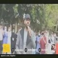 عکس رضا شیری - اجرای زنده ی خیابانی برای کادر درمانی بیمارستان