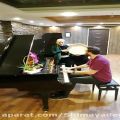عکس دونوازی پیانو و دایره -رضا اوحدی و شیما یادگاری