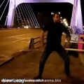 عکس رقص اذری یک جوان در پل کابلی تبریز..تبریزلیلر سالینا