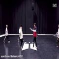 عکس تمرین رقص black swan از بی تی اس
