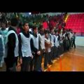 عکس اجرای گروه سرود 1500 نفری دانش آموزان در مراسم 22بهمن 1