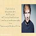 عکس ed sheeran- I found a love for me - lyrics