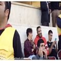 عکس محسن ابراهیم زاده تماشاچی پرسپولیس در استادیوم