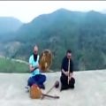 عکس اجرای موسیقی زنده در شهر ماسوله