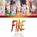 عکس لیرک آهنگ FIRE از BTS