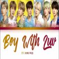 عکس لیریک آهنگ Boy With Luv از BTS ورژن ژاپنی