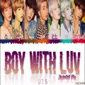 عکس لیریک آهنگ Boy With Luv از BTS (ورژن ژاپنی) آلبوم ژاپنی MOTS: 7 THE JOURNEY