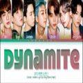 عکس لیریک آهنگ جدید Dynamite از BTS بی‌تی‌اس از سینگل ترک انگلیسیشون