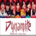 عکس لیریک ورژن ریمیکس جدید آهنگ Dynamite از BTS بی‌تی‌اس (TROPICAL REMIX)