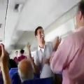 عکس رقصیدن ایرانی ها داخل هواپیماخارجی ها