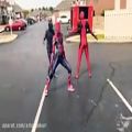 عکس رقص پلنگ سیاه و مرد عنکبوتی و ددپول