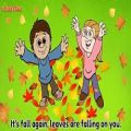 عکس ترانه و شعر کودکانه مخصوص پاییز و آموزش انگلیسی شماره 5