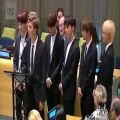 عکس سخنرانی bts در سازمان ملل