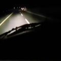 عکس کورس شبانه سرعت زیاد با پژو ۴۰۵ در جاده