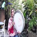 عکس موسیقی سنتی و اصیل ایرانی - تکنوازی دف با ریتم آهنگ معلم - دف نوازی روز معلم