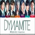 عکس لیریک ورژن ریمیکس جدید آهنگ Dynamite از BTS بی‌تی‌اس (Midnight REMIX)