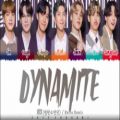 عکس لیریک ورژن ریمیکس جدید آهنگ Dynamite از BTS بی‌تی‌اس (Retro REMIX)