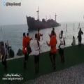 عکس اجرای بسیارزیبای گروه رقص کرمانجی خراسان در جزیره کیش