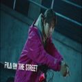 عکس تبلیغ بی تی اس bts برای فیلا( FILA × BTS )ورژن Namjoon نامجون FILA ON THE STREET