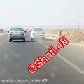 عکس ترکیدن لاستیک شوتی سمند در جاده