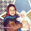 عکس سه روزه گی امپراطور صدای ایران در آغوش حضرت مادر