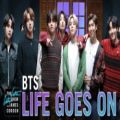 عکس اجرای اهنگ Life Goes On از بی تی اس BTS در The Late Late Show