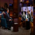عکس مصاحبه BTS در برنامه Late Late Show،جیمز کوردن به مناسبت نامزد شدن در گرمی