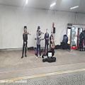 عکس گروه موسیقی خیابانی ، اجرای آهنگ زیبا اثر ویوالدی از آلبوم چهار فصل در مترو مسکو
