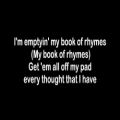 عکس book of ryhmes lyric video Eminem