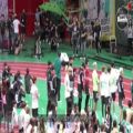 عکس مسابقه دویدن و پیروز شدن BTS