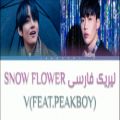 عکس لیریک ویدیو SNOW FLOWER از تهیونگ با همکاری Peakboy با زیرنویس فارسی چسبیده