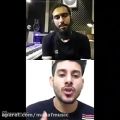 عکس اجرای زنده حسین فیلو در لایو اینستاگرامی با مصاف موزیک