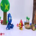 عکس فیلم کودکانه ی خمیر بازی درست کردن آتش